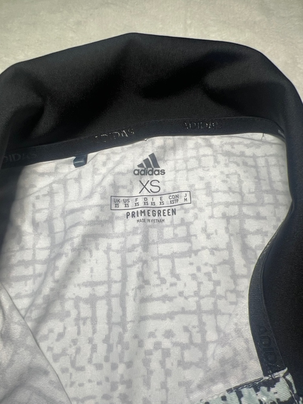 adidas Sleeveless Athletic Polo Top with Pattern - Picture 2 of 5